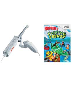 Rapala Fishing Frenzy With Rod WII