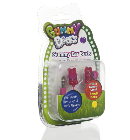 Raspberry Gummy Bear Scented Earphones