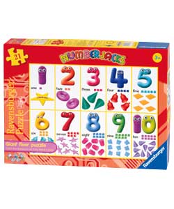 Numberjacks 21 Piece Giant Floor Puzzle