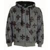 Raw Blue Fleur De Lis Hoody (Grey)