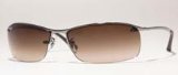 Ray Ban 3183 Sunglasses 004/13 GUNMETAL BROWN GRAD 63/15 Medium