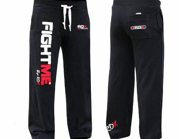 RDX Authentic RDX Fight ME Fleece Pants Trousers UFC MMA Tracksuite Gym Bottoms Jogging Joggers Shorts K