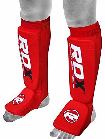 Authentic RDX Shin Instep Pads MMA Foot Guards Muay Thai Kick Boxing Guard UFC Protectors