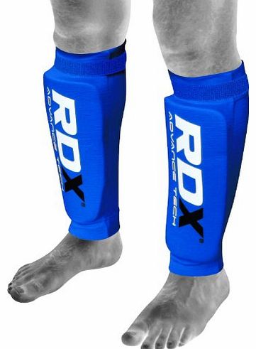 Authentic RDX Shin Pads MMA Leg Foot Guards Muay Thai Kick Boxing Guard Protectors Mens BU