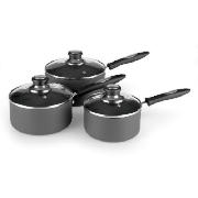 Hard Anodised 3 Piece Pan Set