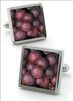 Red Grape Cufflinks by Robert Charles