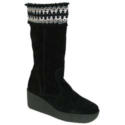 Female Tassle Suede Upper Alternative in Black