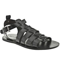 Male Gladiator Sandal Leather Upper in Black, Brown