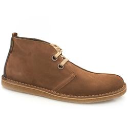 Male Mr Briggs Dezzie Boot Suede Upper Lace up in Beige, Dark Brown