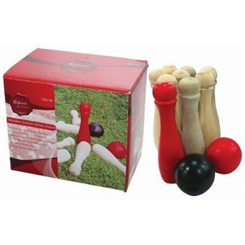 Leisure - Wooden Garden Skittles Game -