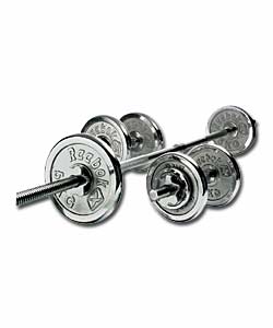 50kg Chrome Barbell & Dumbell Set