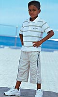 Boys Striped Polo Shirt