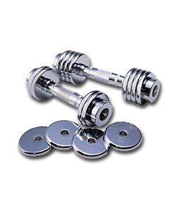 Chrome Dumbell Set