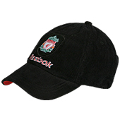 LFC Mens Baby Cord Cap - Black/Red/White.