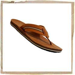 Bonzer Leather Flip Flop Brown Swellular