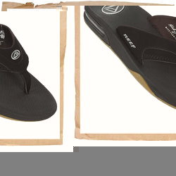 Fanning Flip Flop Black