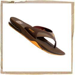 Fanning Flip Flop Brown/Gum