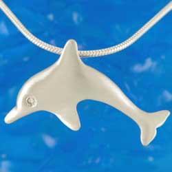 Diamond Eye Dolphin on Chain