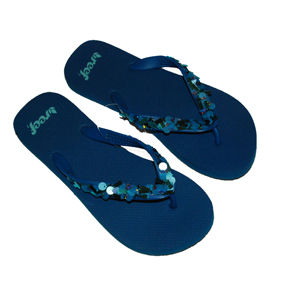 Ladies Reef Bedazzler Flip Flop. Blue