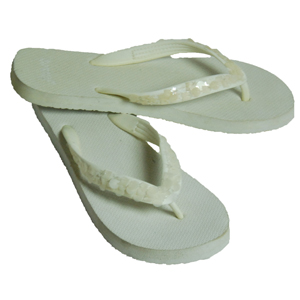 Ladies Reef Bedazzler Flip Flop. White