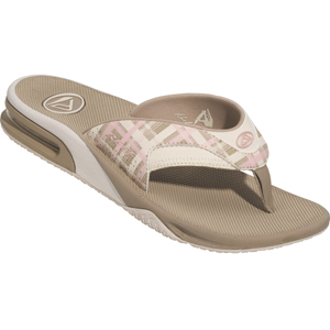 Ladies Reef Fanning Flip Flops. Taupe