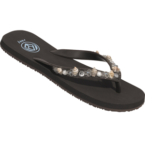 Ladies Reef Palm Beach Flip Flops. Brown