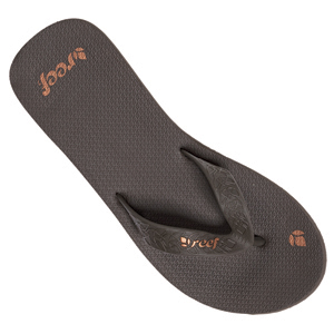 Ladies Reef Rbbr Flip Flops. Brown