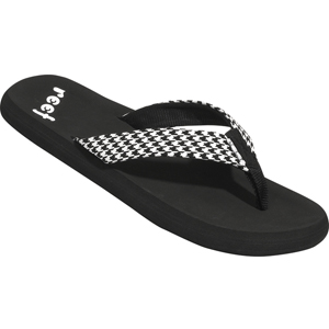 Ladies Reef Seaside Flip Flops. Black Hound