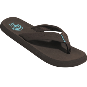 Ladies Reef Seaside Flip Flops. Brown