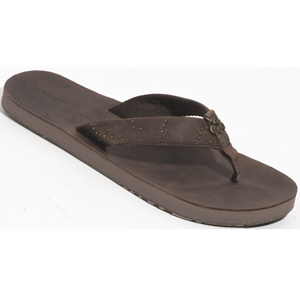 Ladies Reef Wingia Flip Flops. Brown