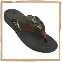 Leather Slap Flip Flop Brown