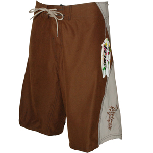 Mens Reef Stinger Boardshort. Brown