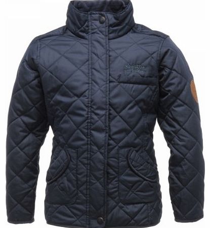 Girls Giddyup Insulated Jacket - Navy/Navy, Size 11-12