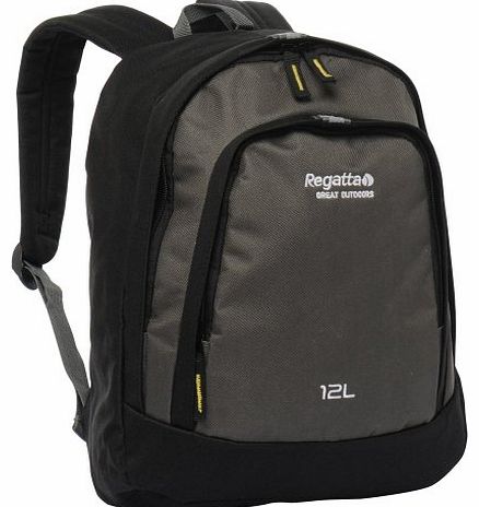 Regatta Trekline Kids Childrens Junior 12 Litre Daypack Rucksack (Black/Seal Grey, 12 Litre)