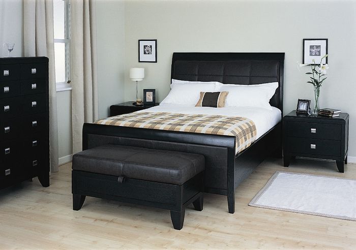 Relyon Beds Relyon Grace 6ft Super Kingsize Wooden/Leather