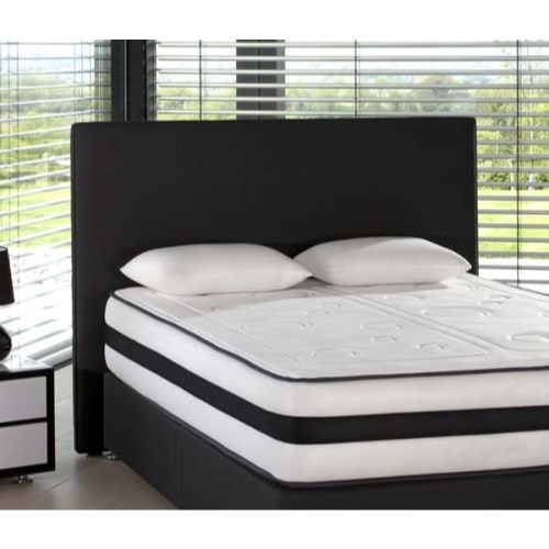 Modern Wide Headboard in Black - double