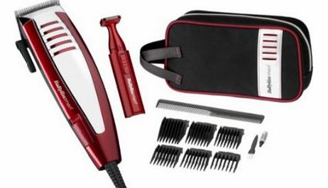 BaByliss for Men Deluxe Hair Clipper Gift Set A Sleek Professional Mains Hair Clipper