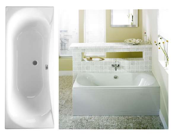 Napoleon Double Ended Acrylic Bath 1700x700mm