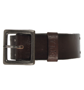 Brown Leather Buckle Belt