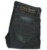 Dark Denim Straight Leg Jeans - 32`