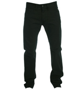 Ginkins Black Cotton Jeans - 34` Leg