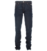 Maestro Dark Denim Tapered Leg Jeans