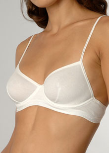 Ribbed Cotton underwired bra