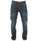 Tirmar Dark Denim Tapered Leg Jeans