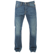 Waitom Dark Denim Regular Slim Fit Jeans