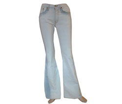 Womens Bleached denim jean