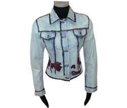 Womens Hand painted denim jacket