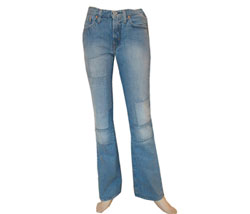 Womens Patchwork denim jean