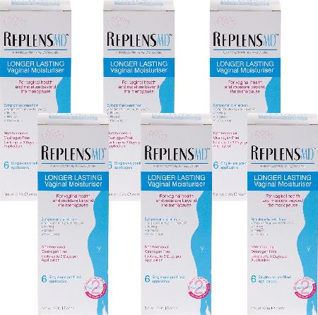 Replens, 2102[^]0139291 MD Vaginal Moisturiser - 6 Pack