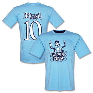 Lionel Messi No.10 Tee - Sky